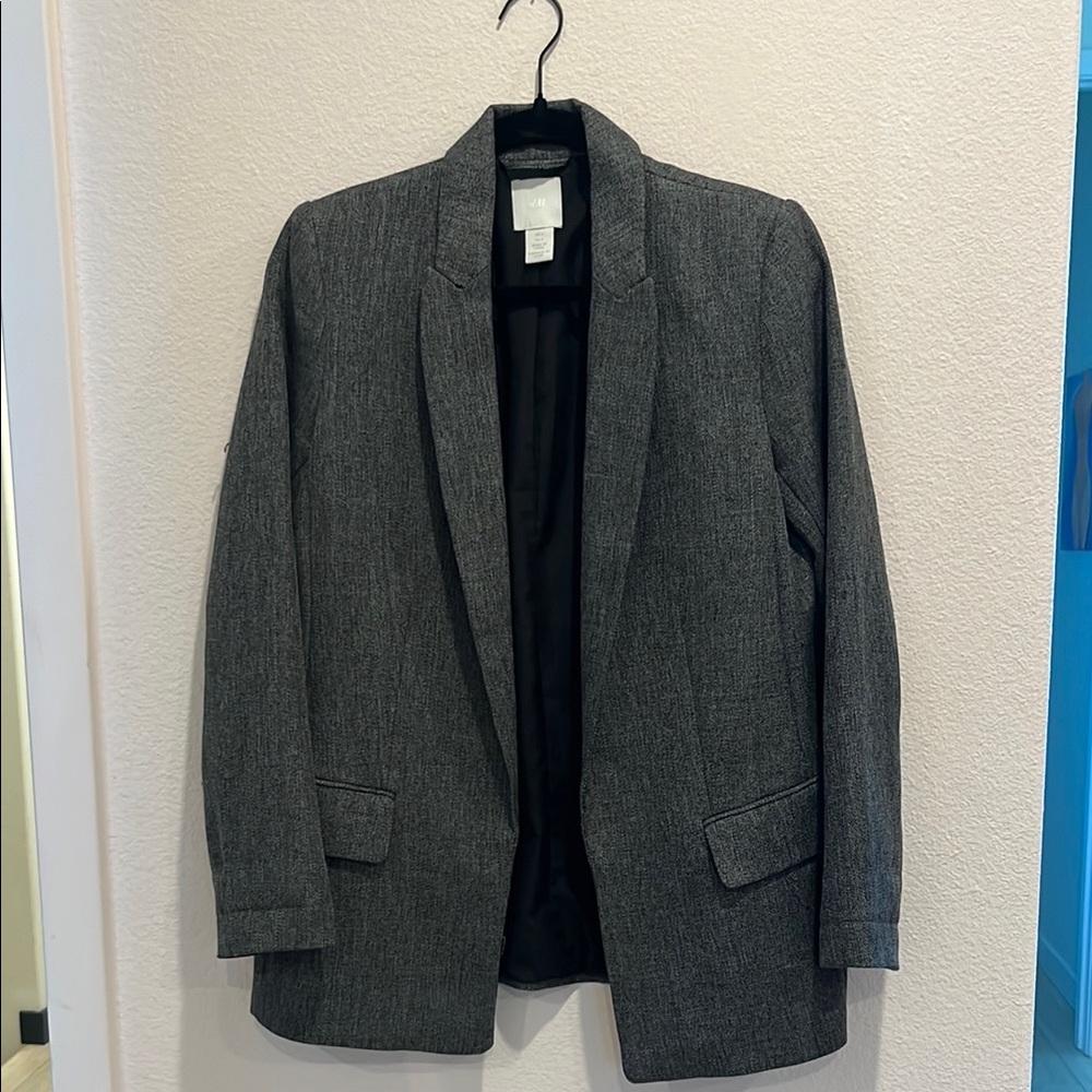Chic Gray Blazer Jacket